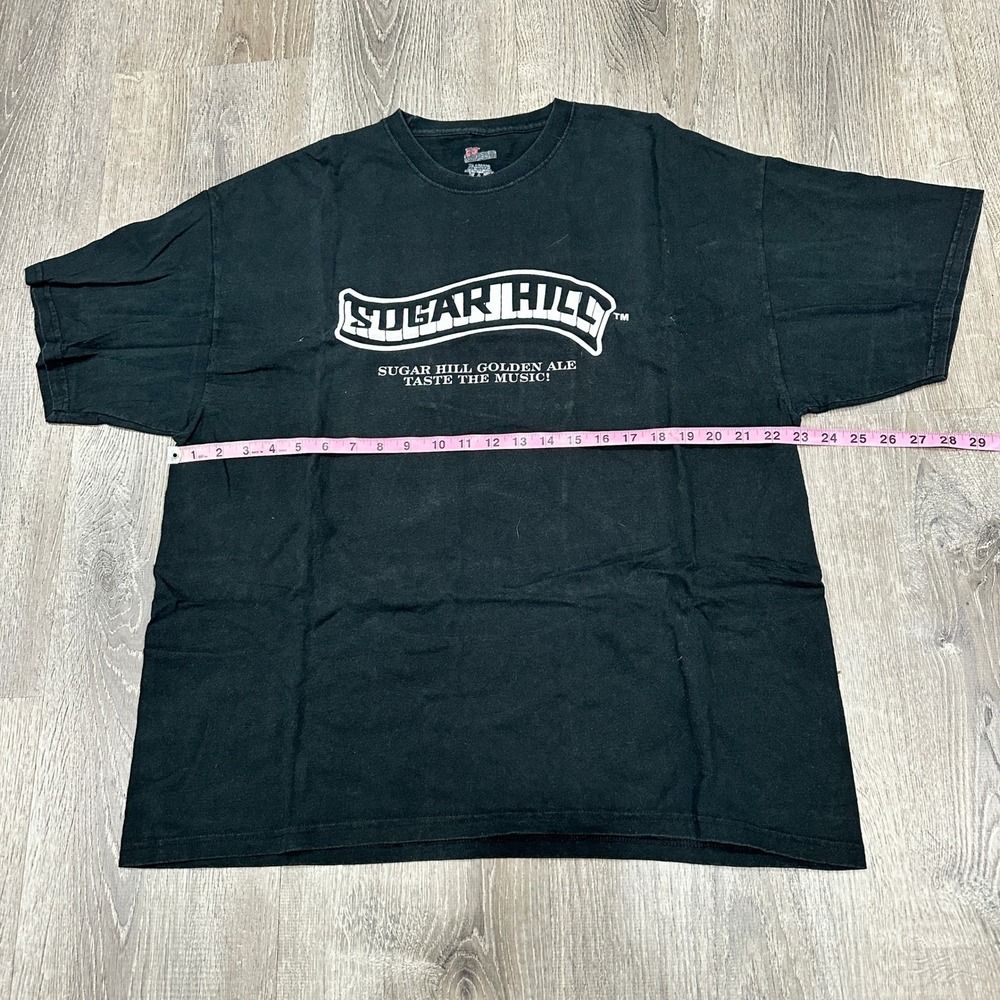 Sugar Hill Golden Ale Taste the Music TShirt Mens XL Black Music Festival TShirt - Picture 5 of 9